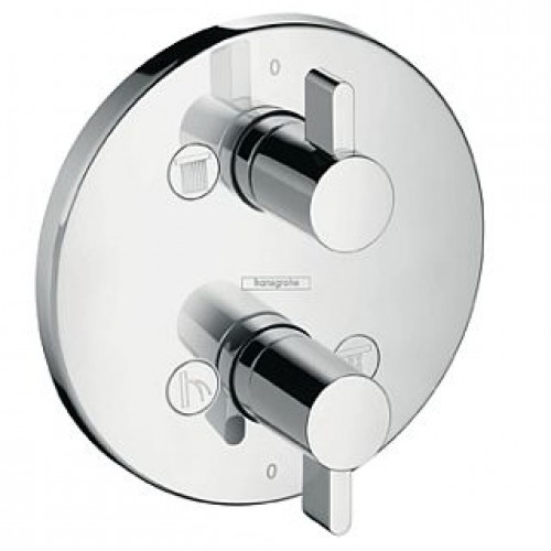 Hansgrohe iControl S, uzavírací a přepínací ventil pod omítku DN20, chrom 15955000