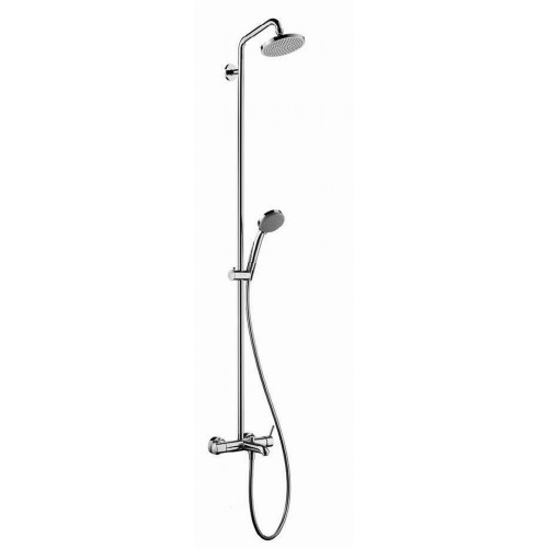 Hansgrohe CROMA 100 Showerpipe k vaně, páková baterie DN15, chrom 27201000