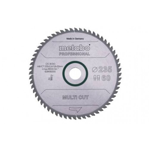 Metabo Pilový kotouč "multi cut - professional", 235x30, Z60 FZ/TZ 5° 628495000