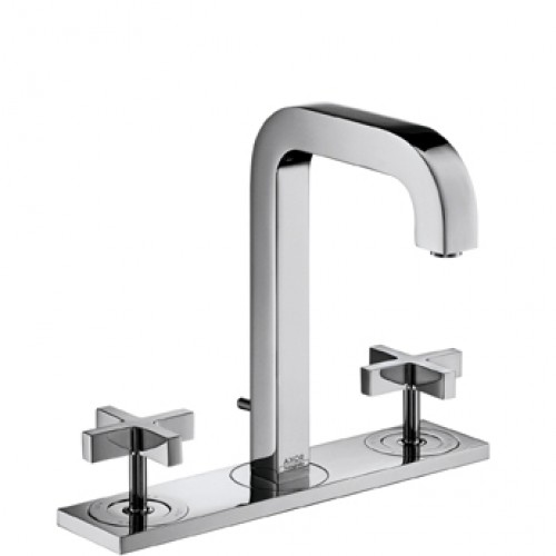 Hansgrohe AXOR CITTERIO Tříotv. umyv. arm. s kříž. kohouty a krát. výtokem, chrom 39134000