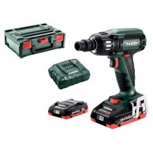 Metabo SSW 18 LTX 400 BL Aku rázový utahovák, 18V 2X4.0 Ah, MetaBOX 602205800