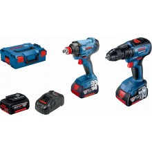 BOSCH Sada: GSR 18V-50 + GDX 180-LI (3x 5,0 Ah + GAL 188CV), L-boxx 136 06019G5227