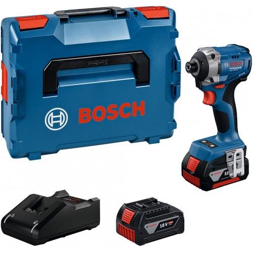 BOSCH GDR 18V-215 PROFESSIONAL Rázový utahovák, 2x GBA 4.0Ah, L-BOXX 06019N2002