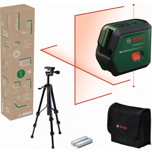 BOSCH UniversalLevel 2 Krížový laser + statív 0603663FZ1