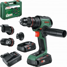 BOSCH AdvancedDrill 18V-80 QuickSnap Vrtací šroubovák, 2× 2,5 Ah, nabíječka 06039E2004