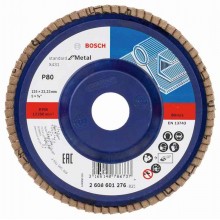 BOSCH Lamelový brusný kotouč X431, Standard for Metal, 125 mm, 22,23 mm, 80 2608601276