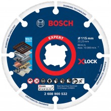 BOSCH Řezný kotouč EXPERT Diamond Metal Wheel X-LOCK 115 × 22,23 mm 2608900532