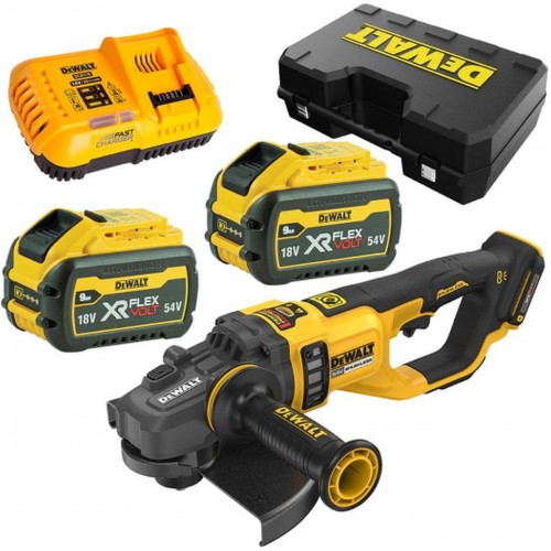 DeWALT DCG460X2 Aku úhlová bruska XR FlexVolt (230mm/54V/2x9,0Ah) kufr