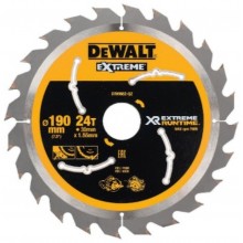 DeWALT DT99562 Pilový kotouč Extreme 190 x 30 mm, 24 zubů, ATB+R 25°