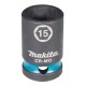 Makita E-16112 klíč nástrčný 1/2", čtyřhran, IMPACT BLACK, 15mm