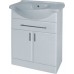 Intedoor Ideal spodní koupelnová skříňka na soklu s keramickým umy. bílý lesk ID65