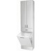 Intedoor Ideal vysoká koupelnová skříňka na soklu bílý lesk IDSV50K