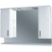 Intedoor Ideal koupelnová zrcadlová stěna s osvětlením bílý lesk IDZS100
