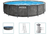 INTEX GREYWOOD PRISM FRAME PREMIUM POOLS Bazénový set 457 x 122 cm s filtrací 26742NP