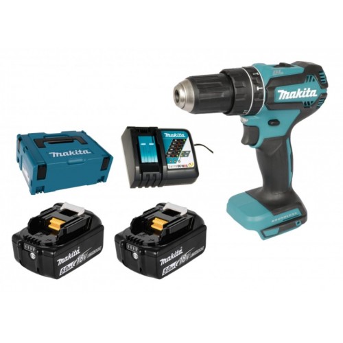 MAKITA DHP485RTJ Aku bezuhlíkový příklepový šroubovák Li-ion (2x5,0Ah/18V) Makpac