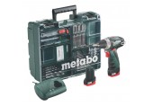 Metabo PowerMaxx BS Basic Akumulátorový šroubovák (34Nm/12V/2x2,0Ah)-mobilní dílna 600080880