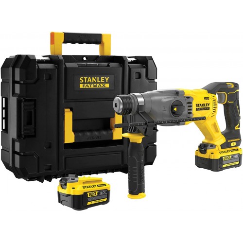 STANLEY SFMCH900M22 FatMax V20 Aku kombinované kladivo SDS-Plus (18V/2x4,0Ah/2,0J)