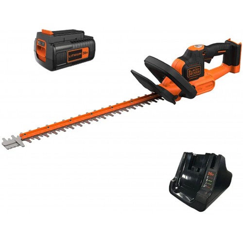 Black & Decker Akumulátorové nůžky na živý plot 55cm (36V/1x2,5Ah) BCHTS3625L1