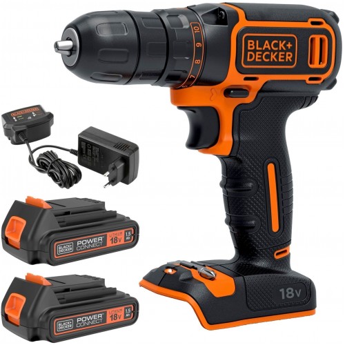 Black & Decker BDCDC18B Aku vrtačka Li-Ion(2x1,5Ah/18V) 10,3/30Nm