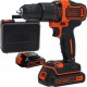 Black & Decker BDCHD18K1B2 Aku příklepová vrtačka (40Nm/18V/2x2,0Ah) Kufr