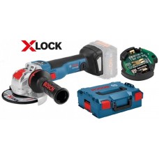 BOSCH GWX 18V-10 SC Professional Aku úhlová bruska s X-LOCK, 125 mm, bez aku 06017B0400