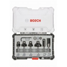 BOSCH Sada fréz s 6mm vřetenem Trim&Edging, 6 ks 2607017468