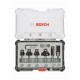 BOSCH Sada fréz s 6mm vřetenem Trim&Edging, 6 ks 2607017468