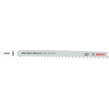 BOSCH Pilový plátek pro přímočaré pily PRO Multi Material thick and thin T345XF, 132 mm, 5 ks 2608634994