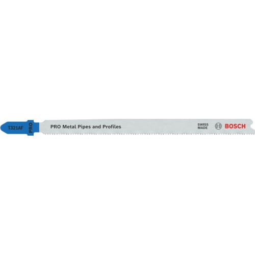 BOSCH Pilový plátek pro přímočaré pily PRO Metal Pipes and Profiles T321AF 132 mm, 5 ks 2608636705