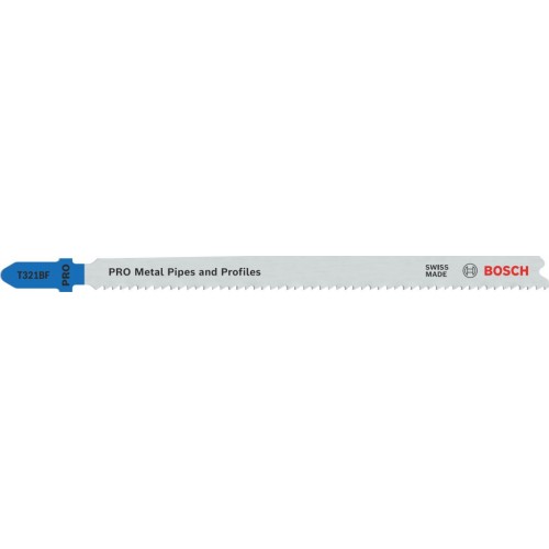 BOSCH Pilový plátek pro přímočaré pily PRO Metal Pipes and Profiles T321BF 132 mm, 5 ks 2608636707