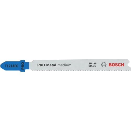 BOSCH Pilový plátek PRO Metal medium T121AFC pro přímočaré pily, 92 mm, 5 ks 2608655106