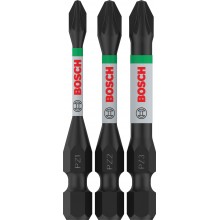 BOSCH Bit PRO Pozidriv Impact, PZ1, PZ2, PZ3, 55 mm, 3 ks 2608521U57