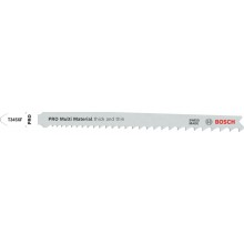 BOSCH Pilový plátek pro přímočaré pily PRO Multi Material thick and thin T345XF, 132 mm, 2 ks 2608655101