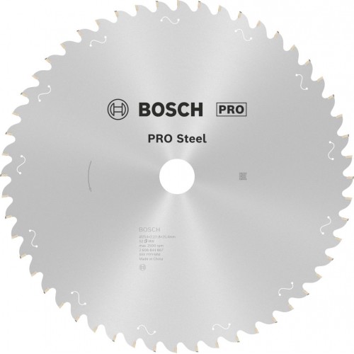 BOSCH Pilový kotouč PRO Steel Corded pro okružní pilu, 254 × 2,2 × 25,4 mm, T52 2608844867