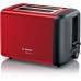 Bosch Kompaktní toaster, DesignLine, Červená TAT3P424