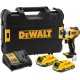 DeWALT DCF809D2T Aku rázový utahovák 1/4" (190Nm/18V/2x2,0Ah) kufr Tstak