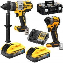 DeWALT DCK2052H2T Aku sada (DCD999+DCF850+DCB115+2x5,0Ah PowerStack) kufr Tstak