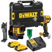 DeWALT DCK2095D2T Aku sada (DCLE34031N + DCD805 + DCB115 + 2xDCB183) kufr Tstak