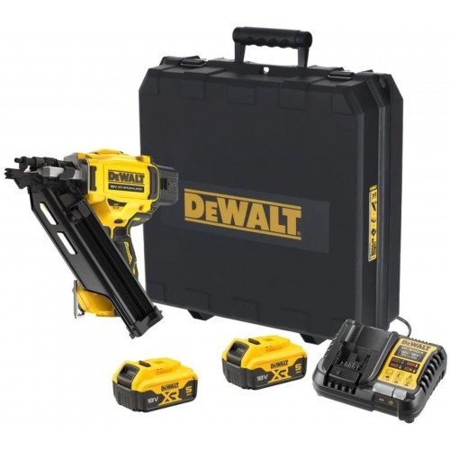 DeWALT DCN930P2 Aku hřebíkovačka (50 - 90 mm/18V/2x5,0Ah) kufr