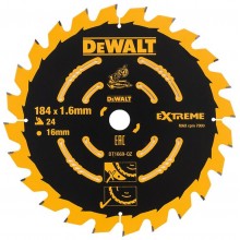 DeWALT DT1669 Pilový kotouč 184x16mm 24zubů ABT +7°