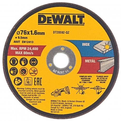DeWALT DT20592 Řezný kotouč na kov 75x9,5 mm 3ks