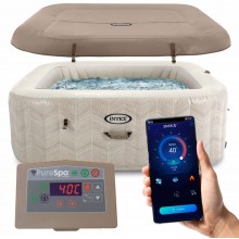 INTEX Pure Spa Chevron Deluxe Vířivka se systémem slané vody 28446NP