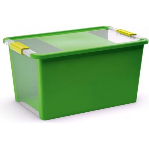 KIS BI BOX L 40L 55x35x28cm zelený/transparent