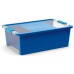 KIS BI BOX M 26L 55x35x19cm modrý/transparent