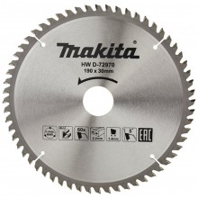 MAKITA D-72970 Pilový kotouč na hliník 190x30x60T TCT