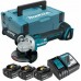 MAKITA DGA504RT3J Aku úhlová bruska (125mm/18V/3x5,0Ah) Makpac