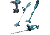 MAKITA DLX4093 Aku sada DHP453Z+DUR181Z+DCL180Z+DUH523Z Li-ion LXT 18V (2xBL1830B+DC18RC)