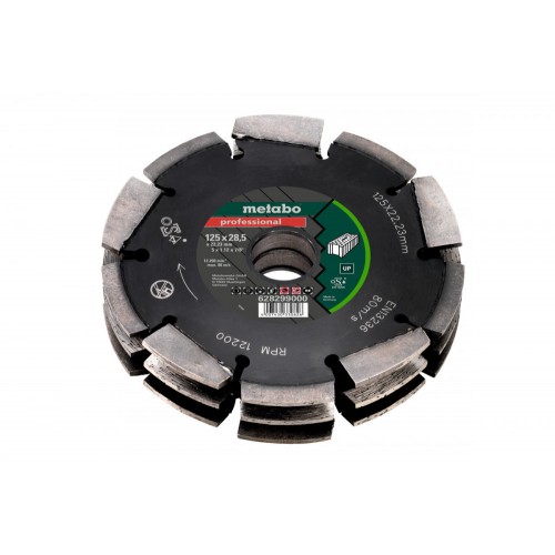 Metabo diamantový frézovací kotouč 3 řadý 125x28,5x22,23 mm professional UP 628299000