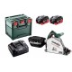 Metabo KT 18 LTX 66 BL Aku ponorná kotoučová pila (18V/2x8,0Ah) MetaBOX, 601866810