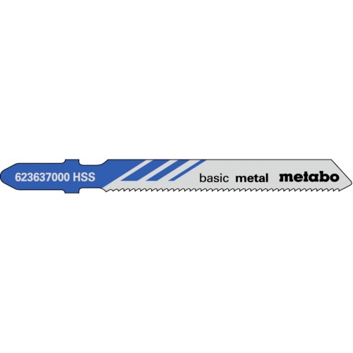 Metabo 5 plátků pro přímočaré pily, kov, classic, 51/ 1,2 mm 623637000